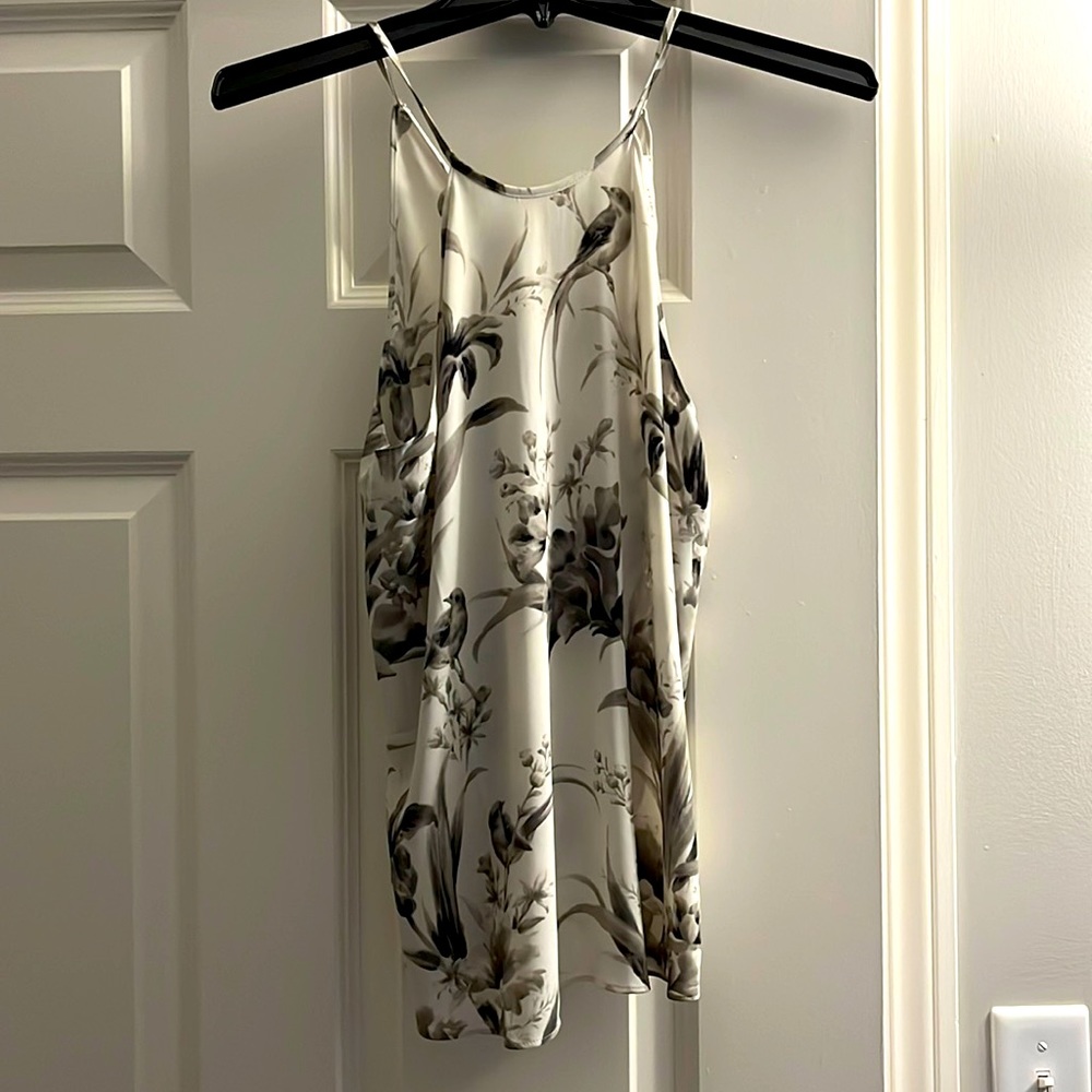 Cute floral Loft high neck tank